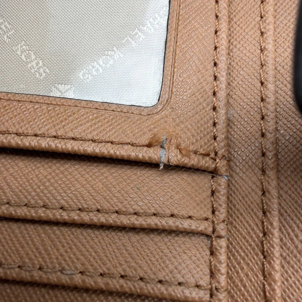Michael Kors Monogram Wallet with Smartphone Pocket, Brown, No Wristlet